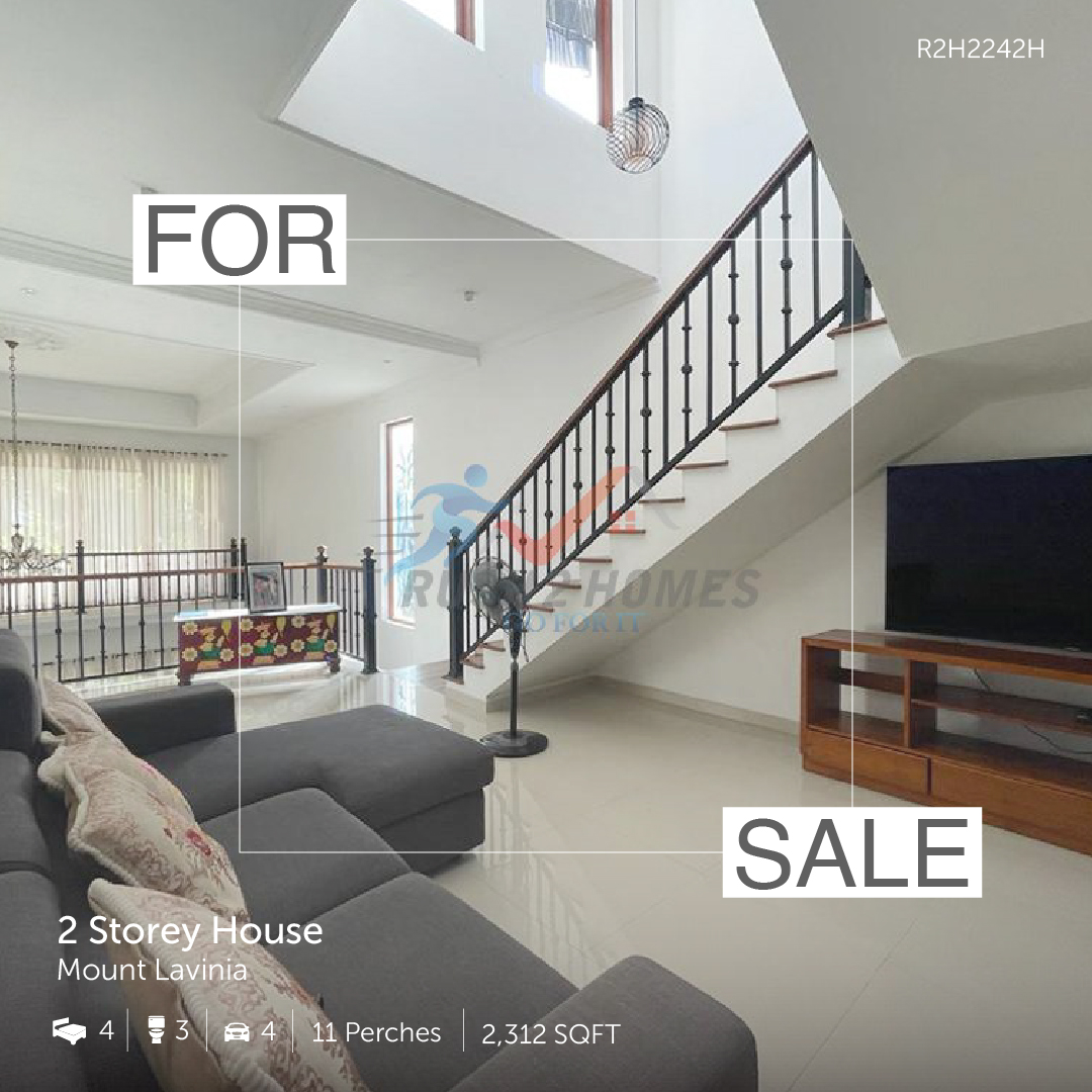 Here’s an Architecturally designed 2 Storey house for sale in Mt.Lavinia